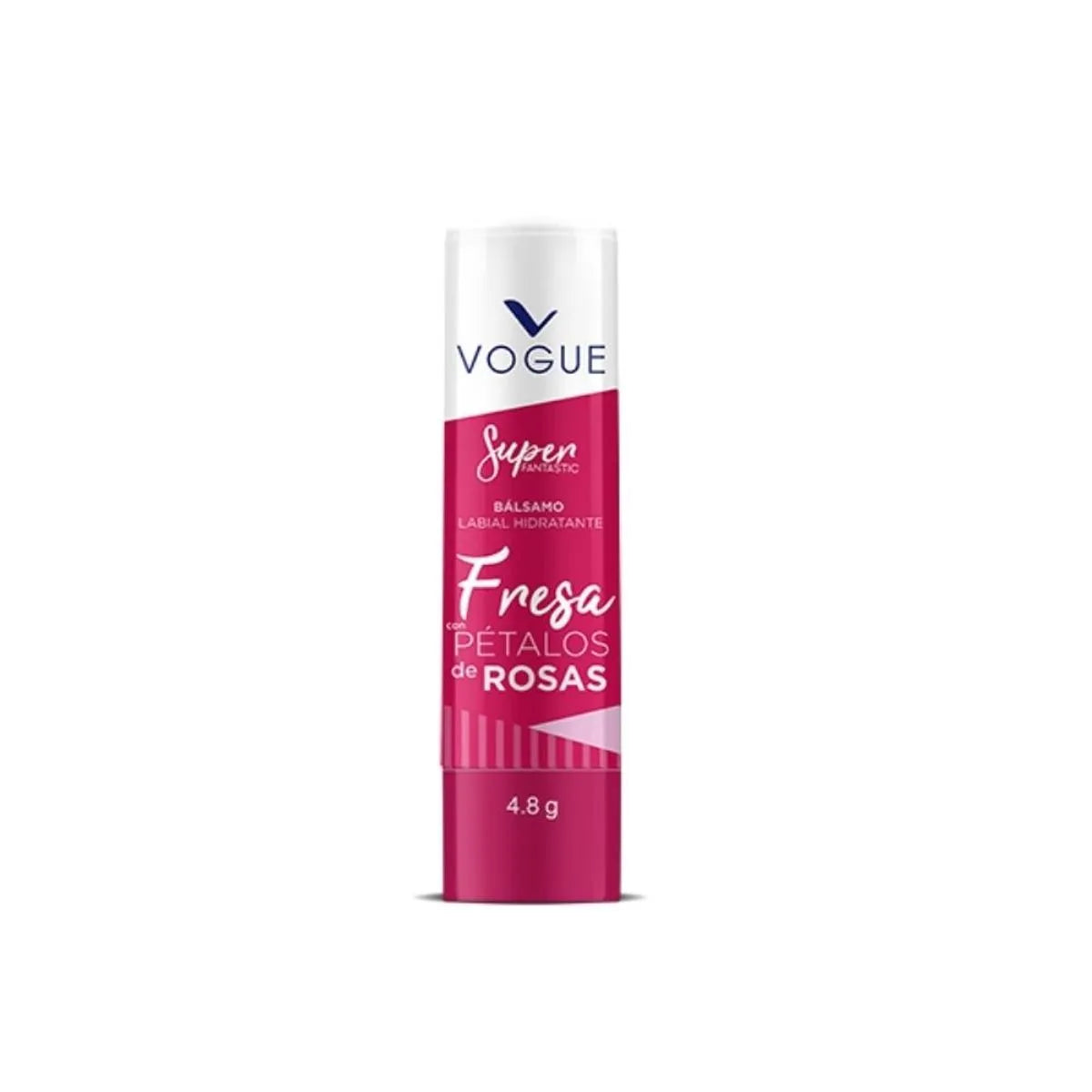 Balsamo Hidratante Fresas Con Petalos de Rosas 4.8g Vogue