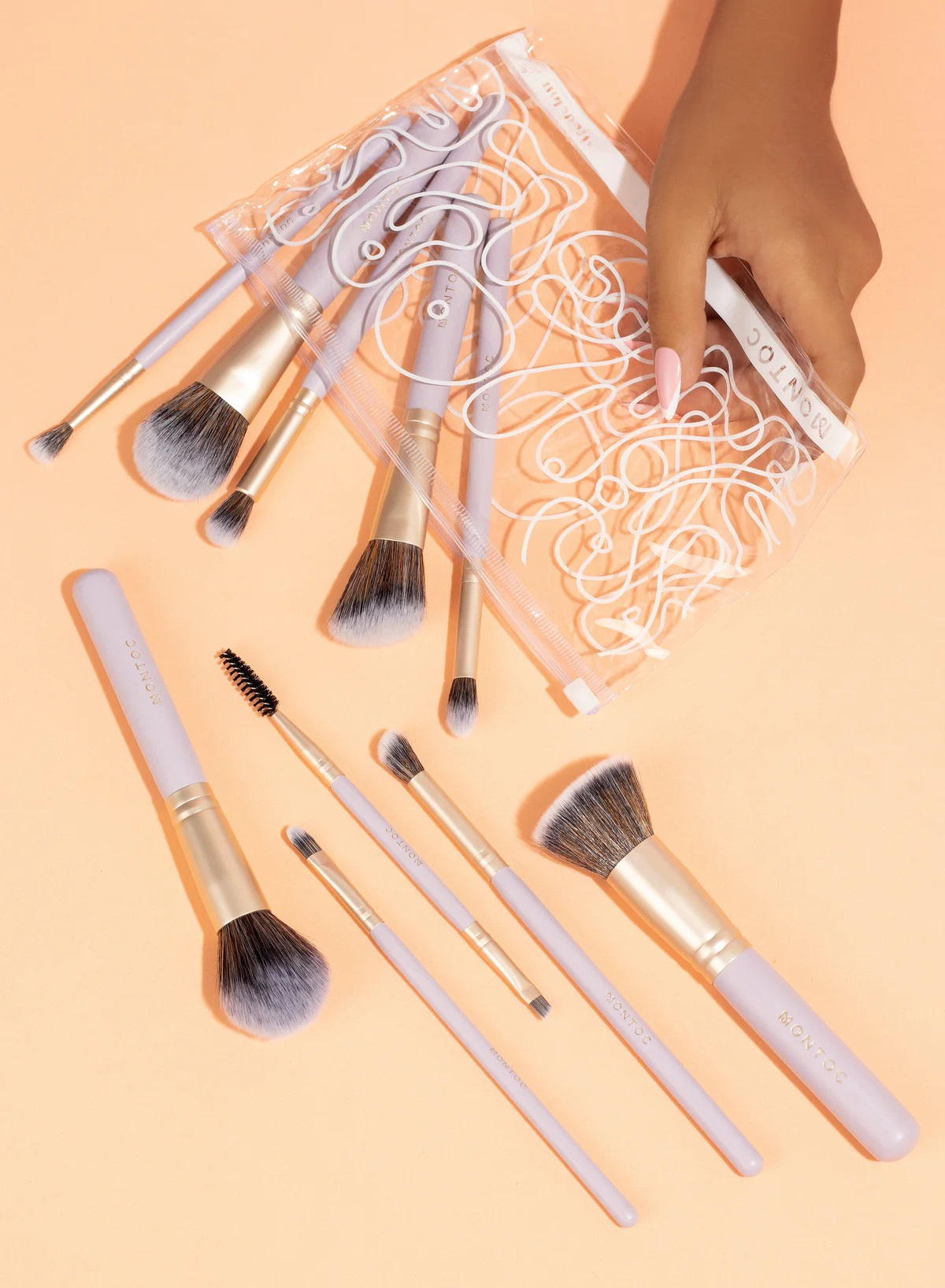 Kit de Brochas Singolare X10 Pofesional Pelo Torai - Mure LP631 Lila