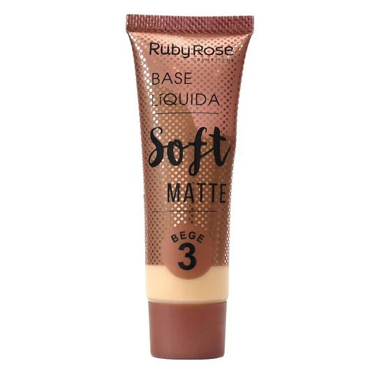 Base Liquida Soft Matte Beige T03 Ruby Rose HB-8050
