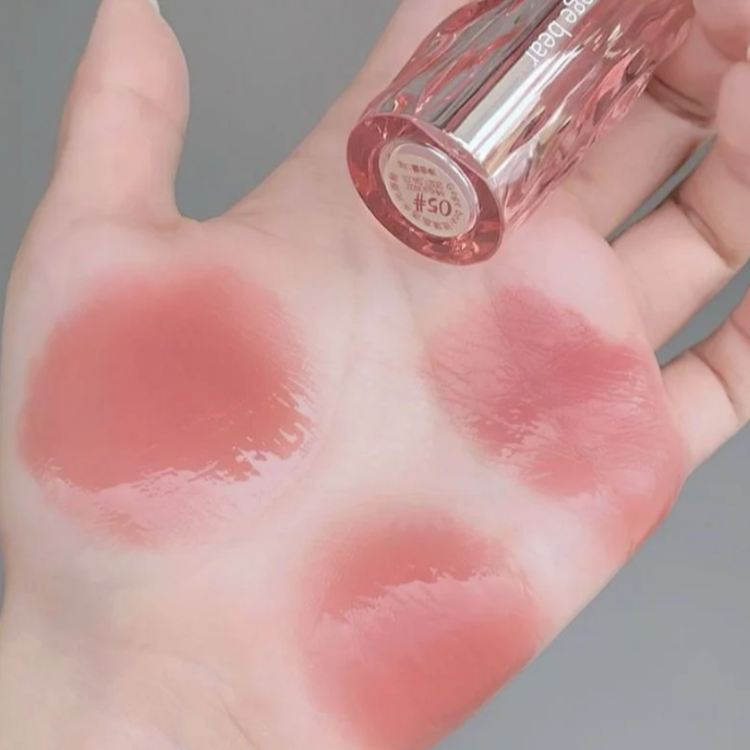 Lip Gloss Con Color Empaque Glaze Crystal Gege Bear GX1156 - Tono 5 Nude