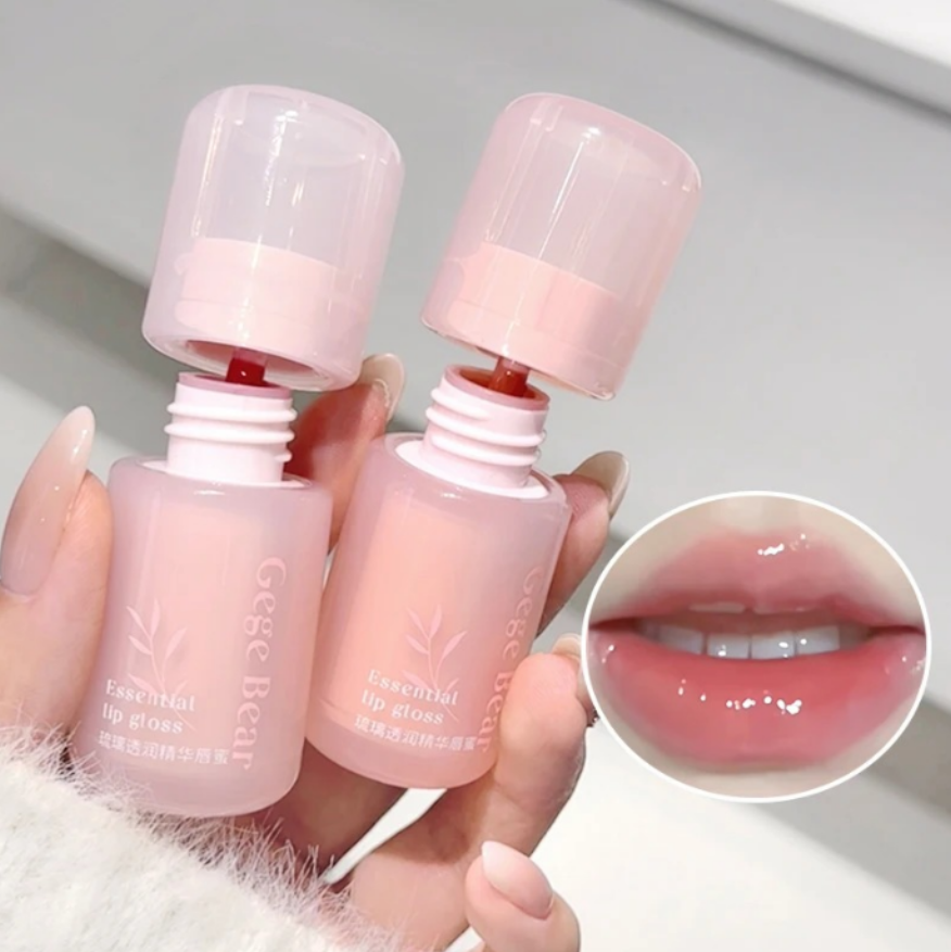 Lip Oil Con Color Humectante Essential Gege Bear GX1152 - Tono 03 Rosa