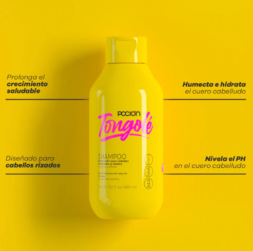 Shampoo Hidratante Tongolé para Cabello Rizados 440 ml La Pocion TNGL01