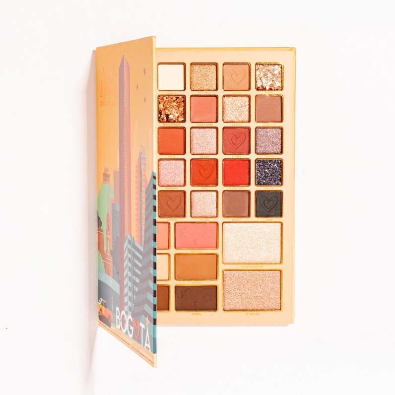 Paleta de Sombras Bogota 33 Tonos con Rubor e Iluminador BTA-033