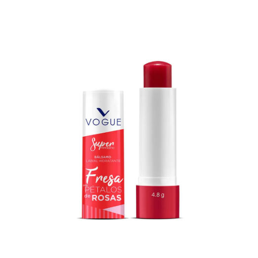 Balsamo Hidratante Fresas Con Petalos de Rosas 4.8g Vogue