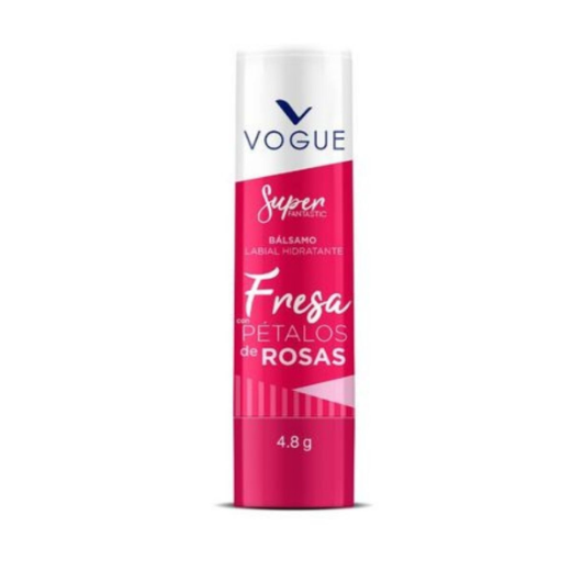 Balsamo Hidratante Fresas Con Petalos de Rosas 4.8g Vogue