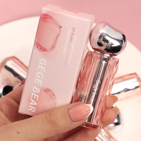 Lip Gloss Con Color Empaque Glaze Crystal Gege Bear GX1156 - Tono 3 Rosa