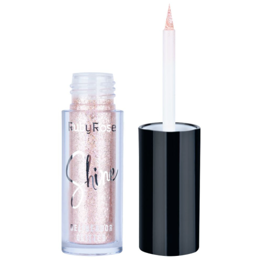 Delineador En Glitter Punta Pincel Ruby Rose - Marfil HB-8417