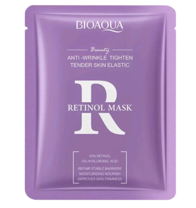 Mascarilla En Velo Con Retinol Y Acido Hialuronico Bioaqua BQY08121