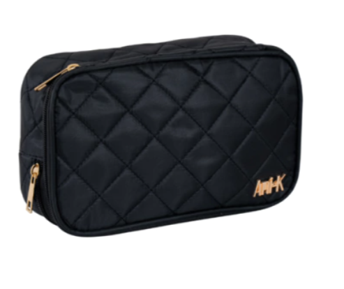 Cosmetiquera Glam Con Espejo y Divisiones Color Lila - Negra Anik CA2249
