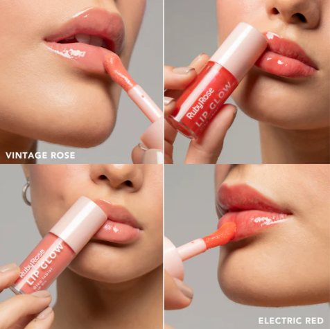 Lip Glow Aplicador Jumbo Vintage Rose Ruby Rose HB-L650