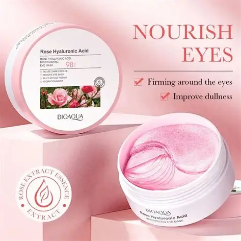 Tarro de Parches de Colágeno para Ojeras RosAS Y Hialuronico Bioaqua BQY93356