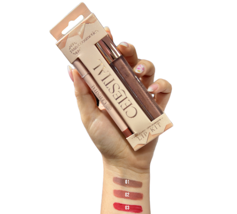Kit Labios Celestial: Labial Matte + Lápiz de Labios Miis Cosmetics - T01