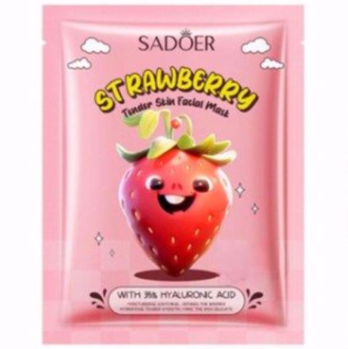 Mascarilla Velo Facial Hidratante Fresas Sadoer SD33635