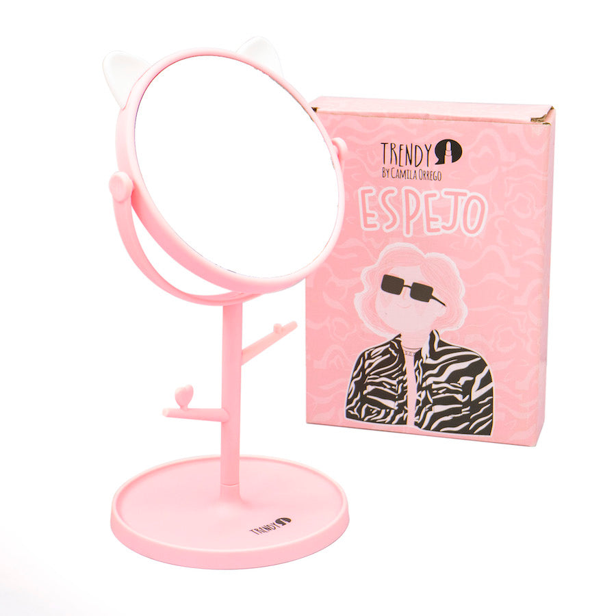 Espejo de Mesa Rosado Gatico Trendy EM50