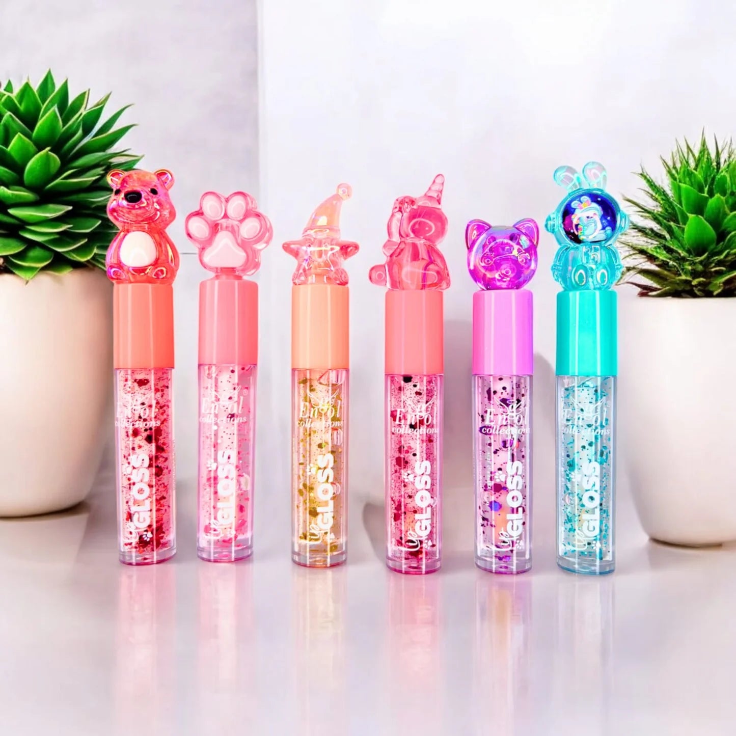 Gloss Tonos Pastel Empaque Con Figuritas Cristal Engol FRI885