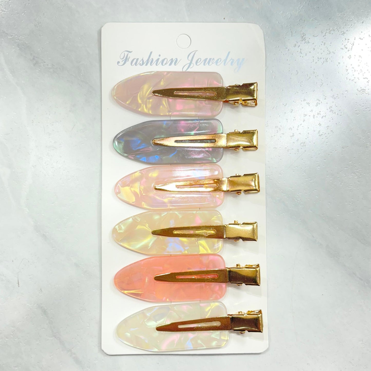 Set de Pinzas Para Cabello x6 Unidades Tornasol DREAM27