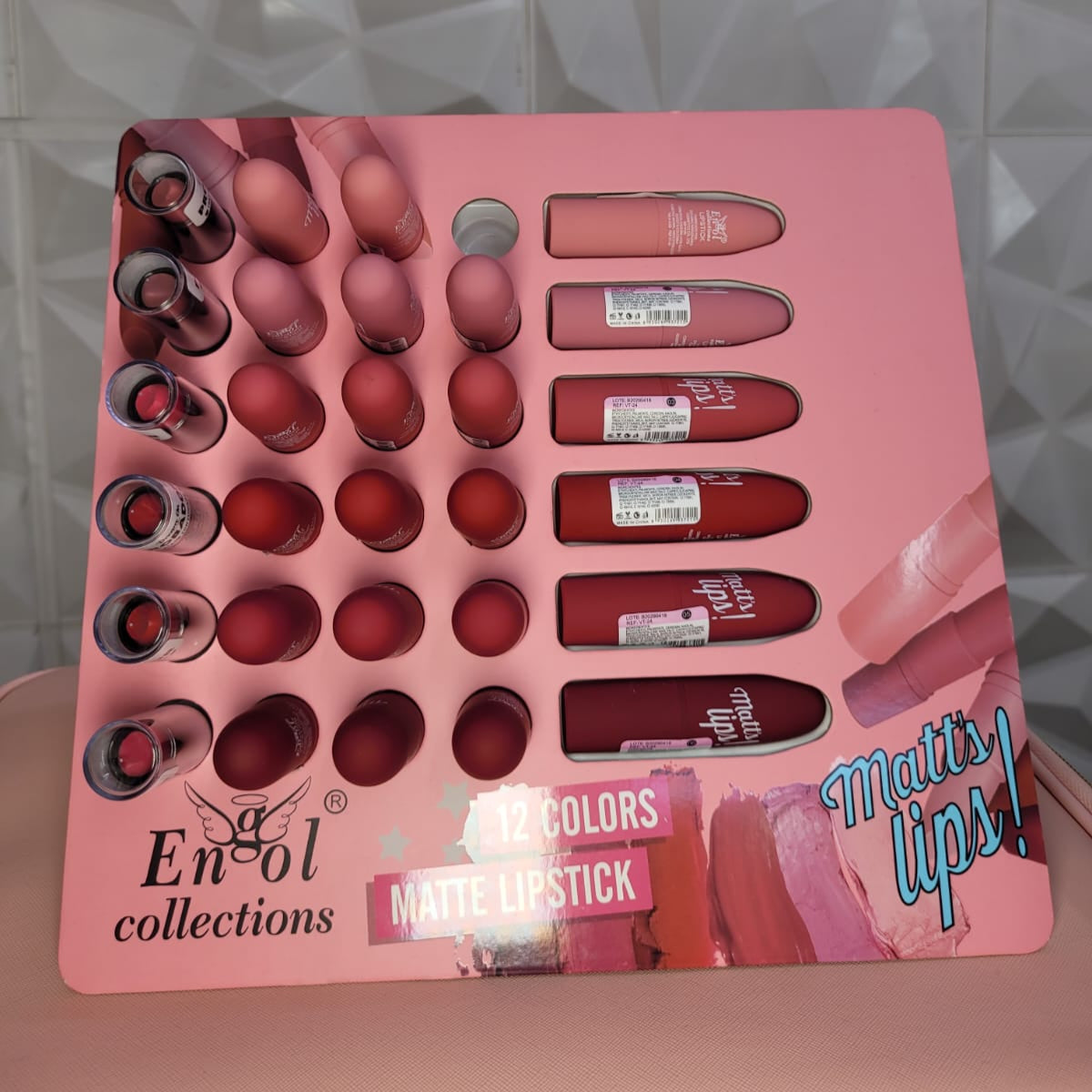 Labial En barra Lipstick Matte Colores Surtidos Engol VT-24