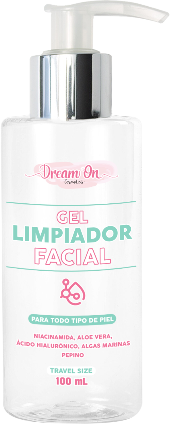 Jabon Facial en Gel con Niacinamida 100mL Dream On Cosmetics DRM07 -Travel Size