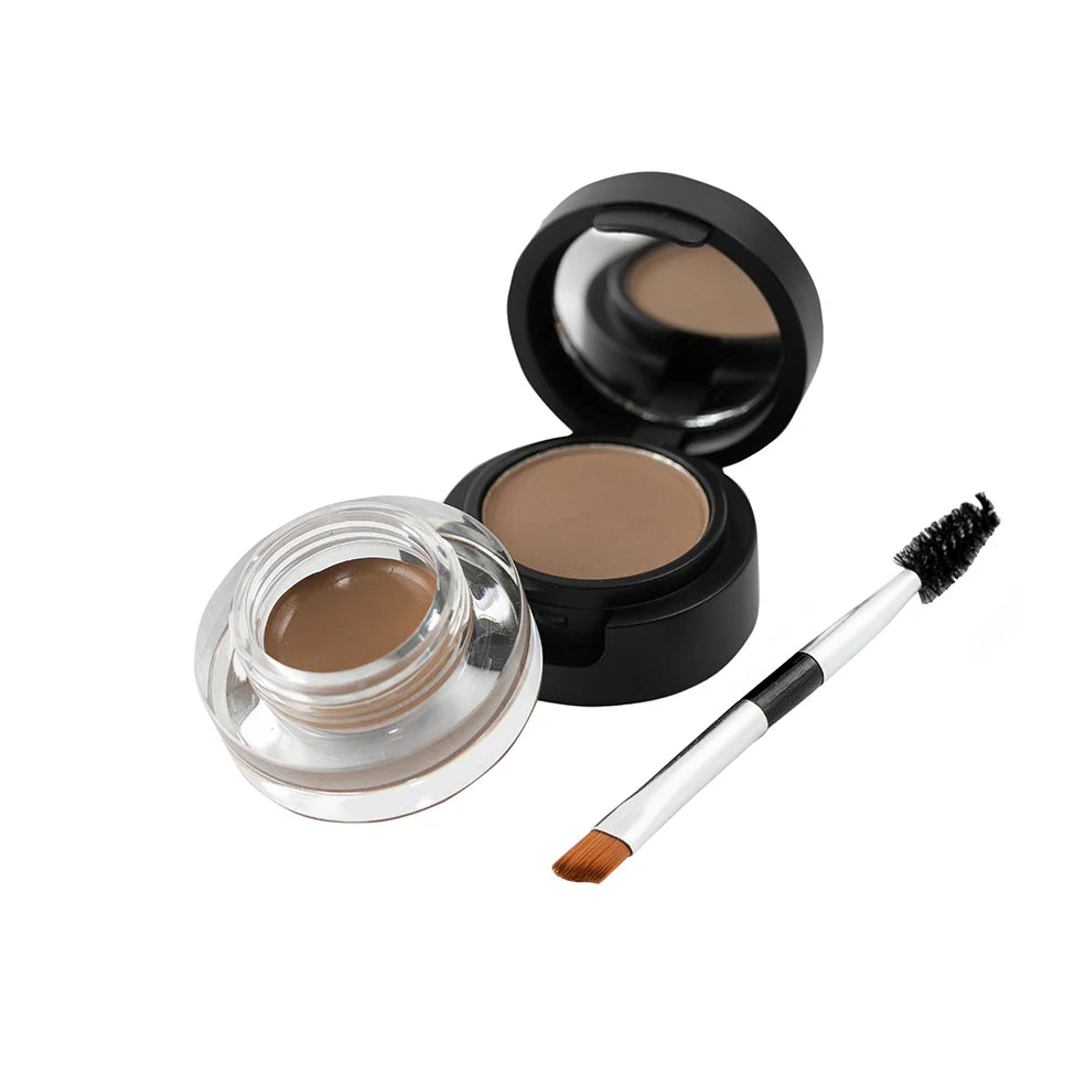 Kit de Maquillaje para Cejas Gel y Polvo con Brocha CA567 Anik - Tono 01