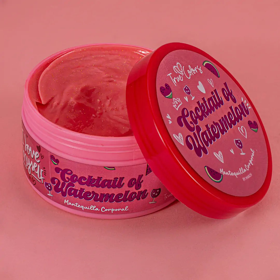 Mantequilla Corporal Watermelon Con Brillos 220 ml True Colors TCM003