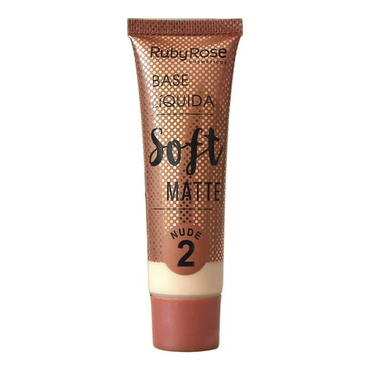 Base Liquida Soft Matte Beige T02 Ruby Rose HB-8050