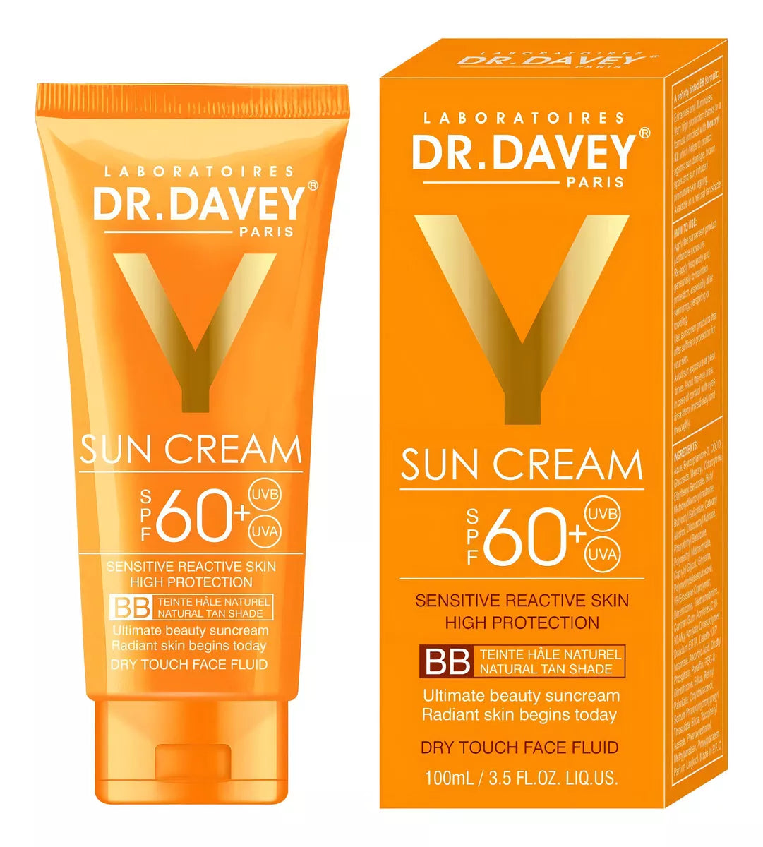 Protector Solar con Color Natural 60 SPF Dr Davey DV-6375