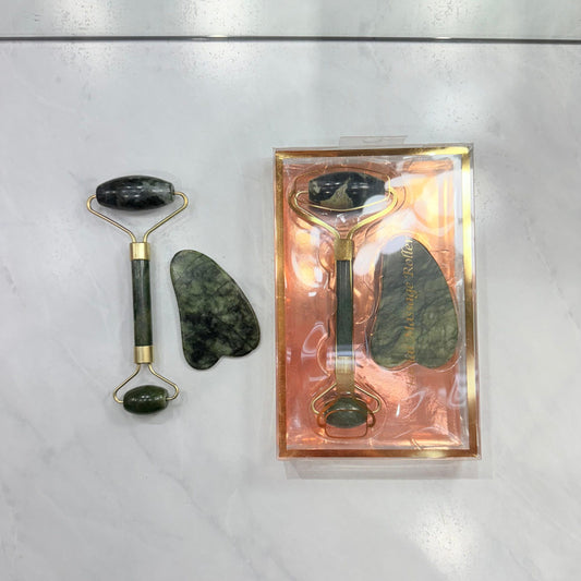 Set Roller + Guasha Piedra 100 Jade Alta Calidad DREAM10