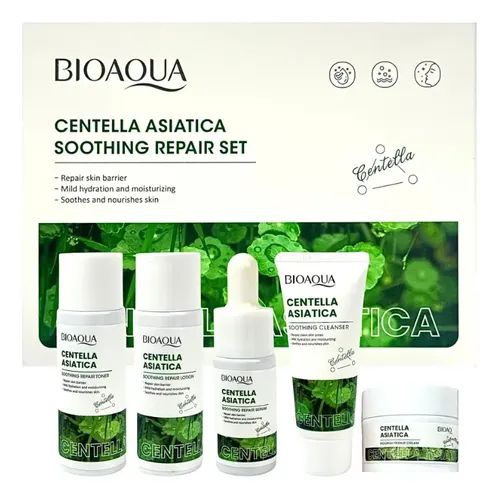 Kit Mini Centella: Jabón, Tónico,Serúm, Crema, Locion Bioaqua BQY86112
