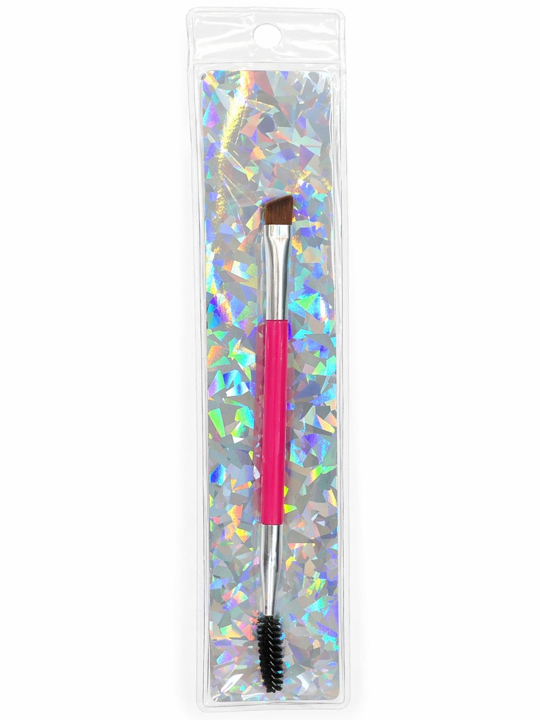 Brocha Doble Individual Para Cejas Rosada
