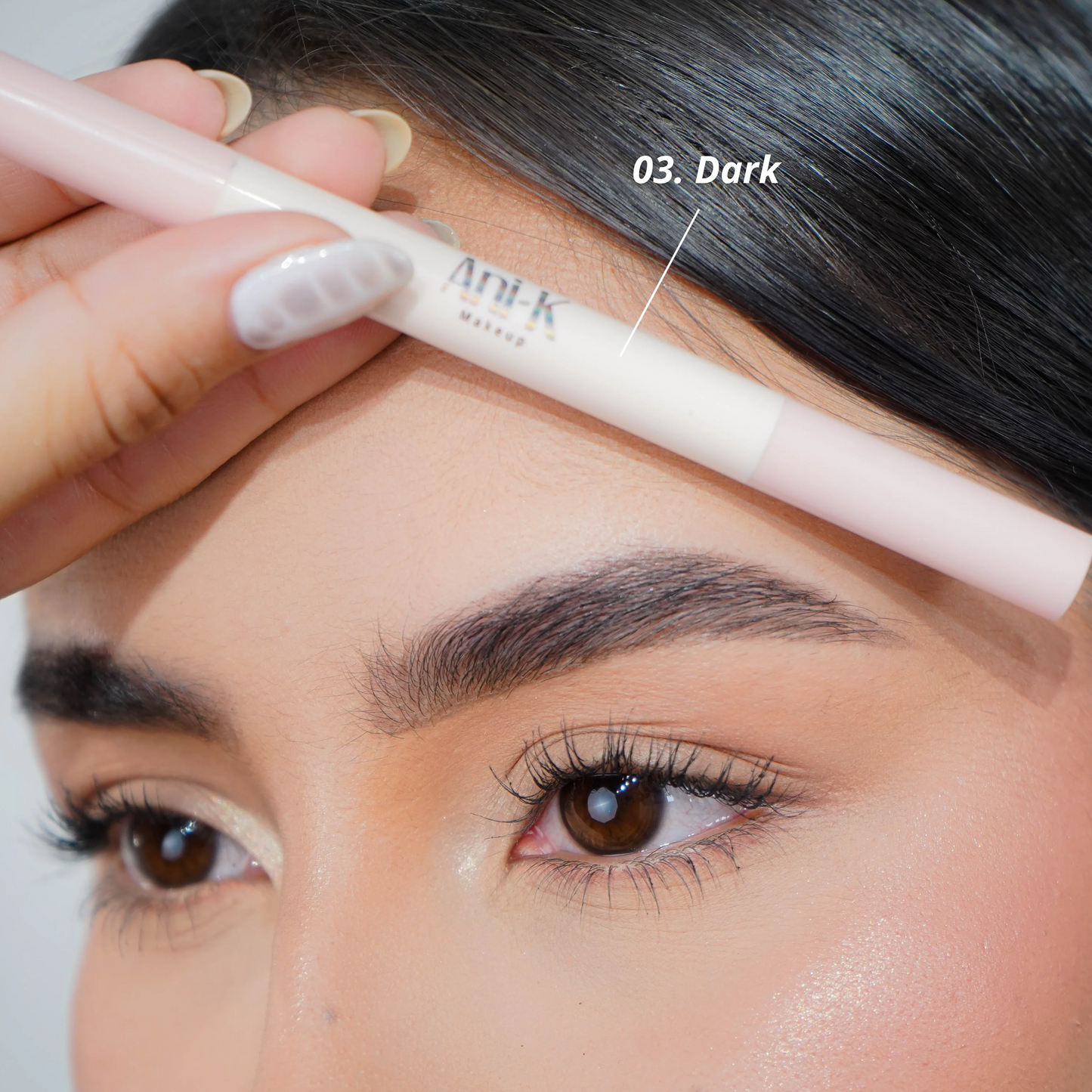 Lapiz Doble para Cejas Punta Delgada con Cepillo T03 CA1481 ANIK