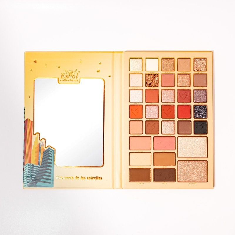Paleta de Sombras Bogota 33 Tonos con Rubor e Iluminador BTA-033