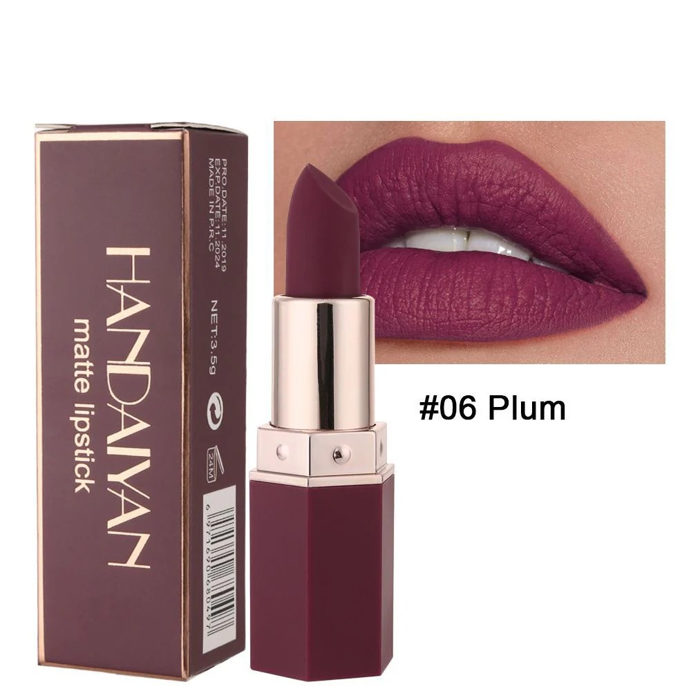 Labial En Barra Matte Larga Duracion Handaiyan Tonos Surtidos H-1001
