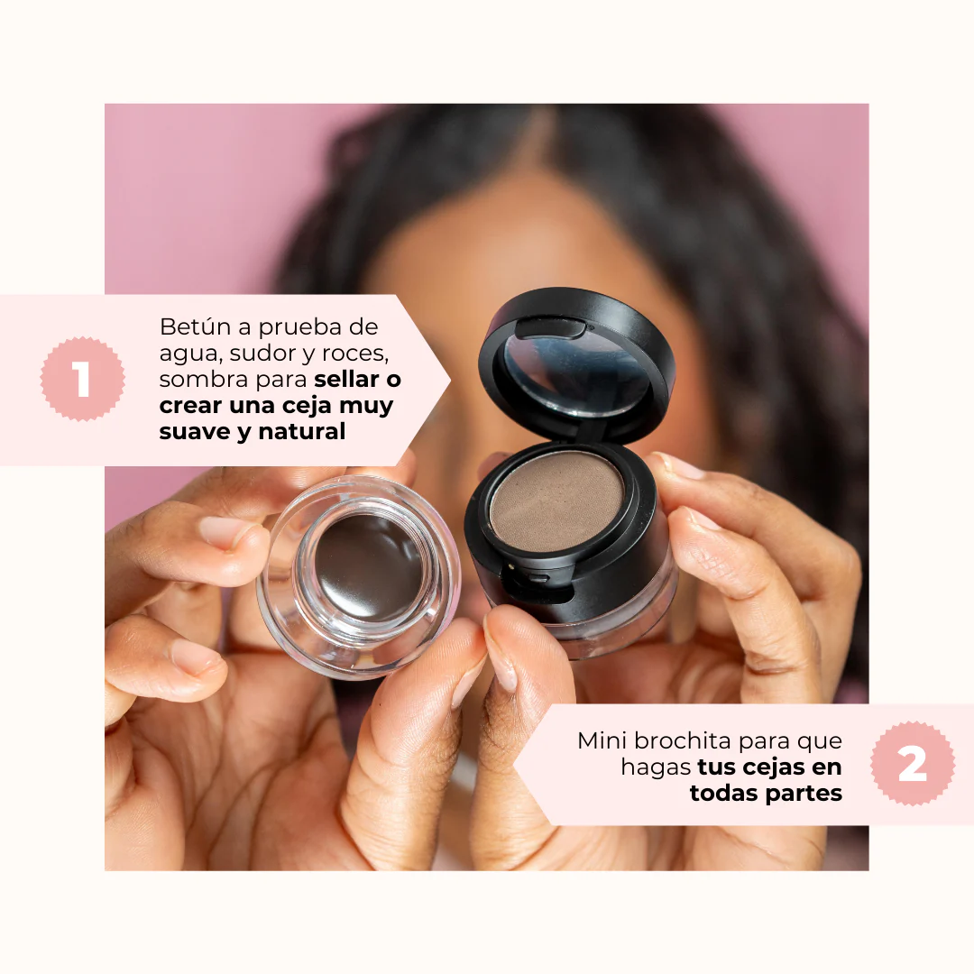 Kit de Maquillaje para Cejas Pomada y Sombra Polvo con Brocha CA567 Anik