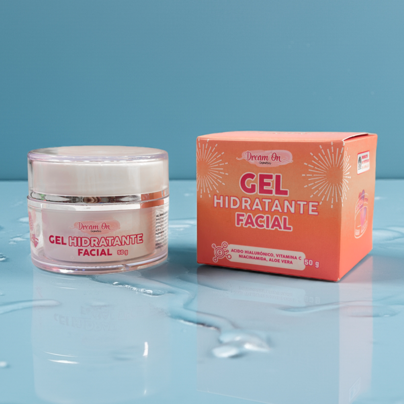 Crema Facial Hidratante en Gel - Vitamina C y Niacinamida 50g - Dream On DRM09