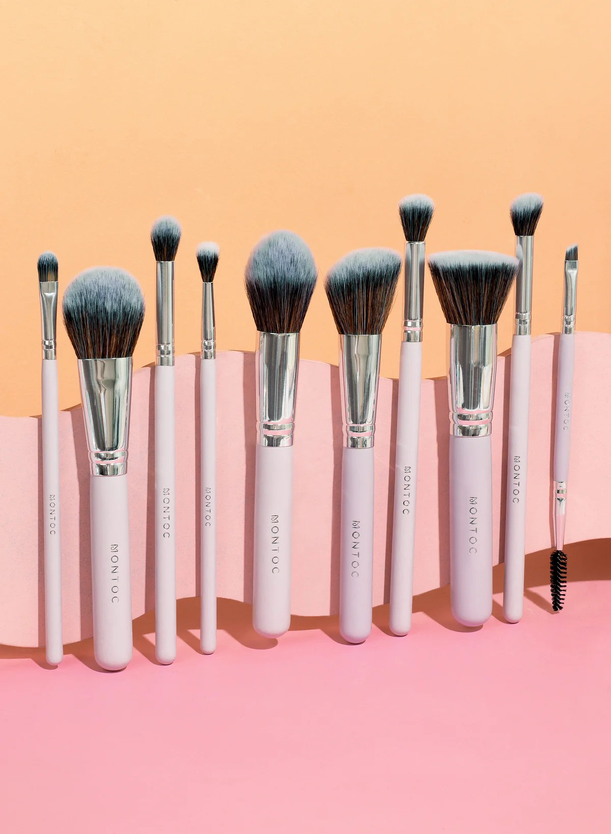 Kit de Brochas Singolare X10 Pofesional Pelo Torai -Ken LP654 Palo Rosa