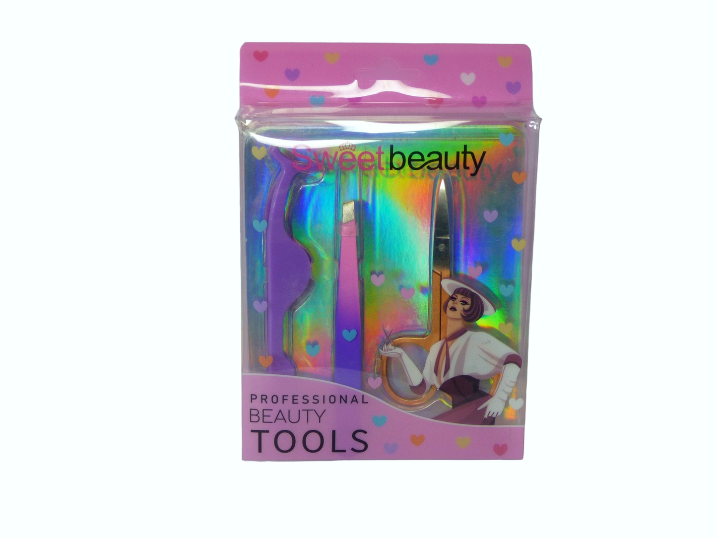 Kit de Cejas y Pestañas Sweet Beauty (Tijera, Depilador y Pinzas) BX3639