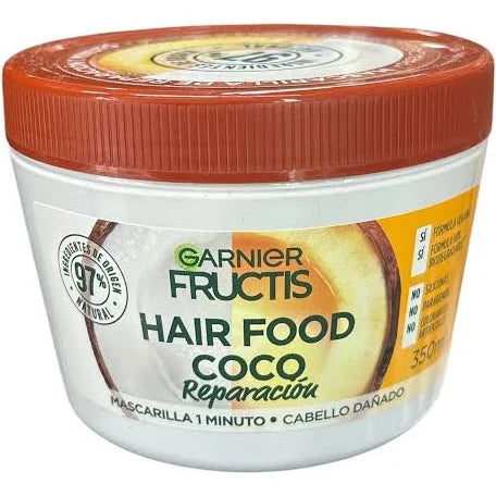 Mascarilla para Cabello Dañado Hairfood Coco Reparacion Garnier 350 ML