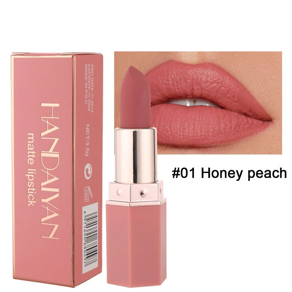 Labial En Barra Matte Larga Duracion Handaiyan Tonos Surtidos H-1001