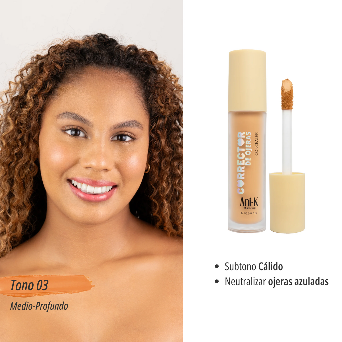 Nuevo! Corrector Liquido Alta Cobertura Bonita Anik - Tono 03 CA2668