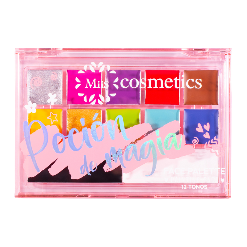 Paleta Artistica De 12 Tonos Cremosos Pocion De Magia Miis Cosmetics PPF01