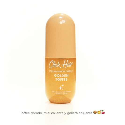 Perfume Capilar Con Glitter Golden Toffe 100ml Click Hair