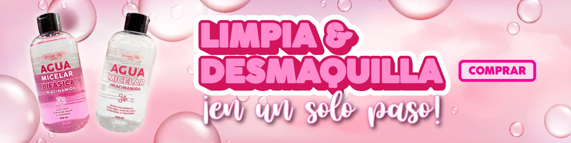Promociones de maquillaje y skincare Dream On Cosmetics
