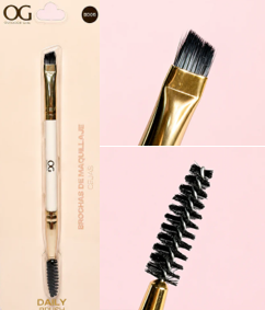 Brocha Profesional Doble Para Cejas OG BD05