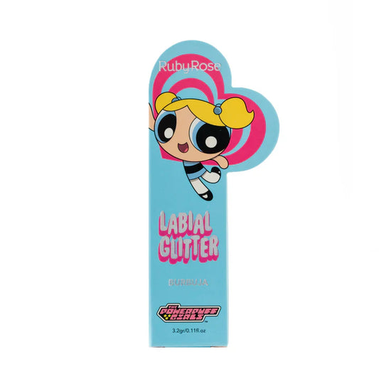 Brillo Labial Glitter Chicas Superpoderosas Tono Azul - Ruby Rose PW-1016-02