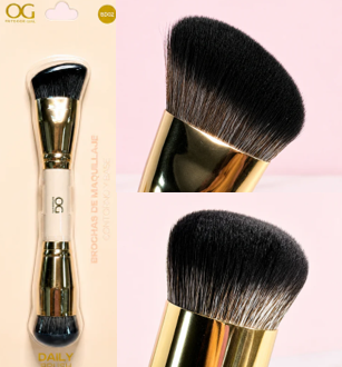 Brocha Doble Profesional Para Contorno/Base OG BD02