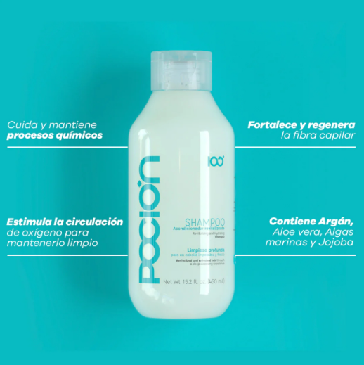 Shampoo sin Sal fortalecedor y Anti Caida Capilar 440 ml La Pocion PCN02