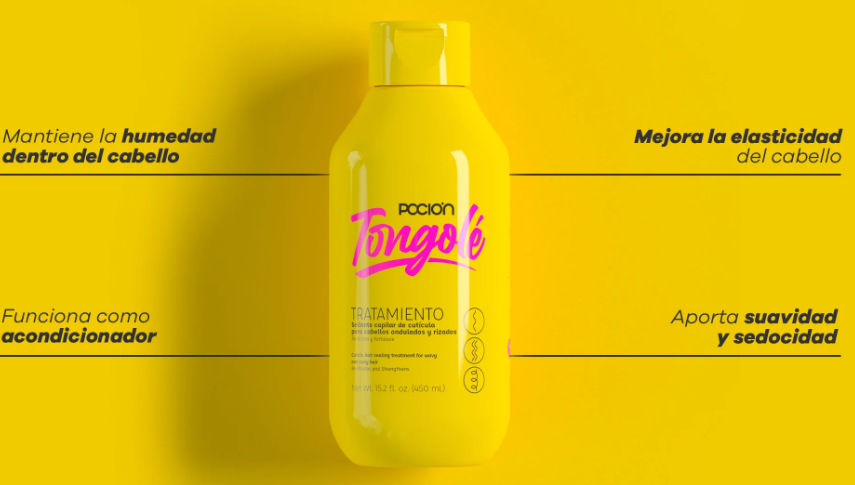 Tratamiento Acondicionador Tongolé Cabellos Rizados 450ml La Poción TNGL02