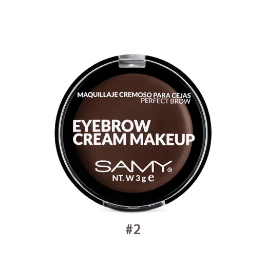 Pomada Para Cejas Cremosa Samy Tono #2 Oscuro