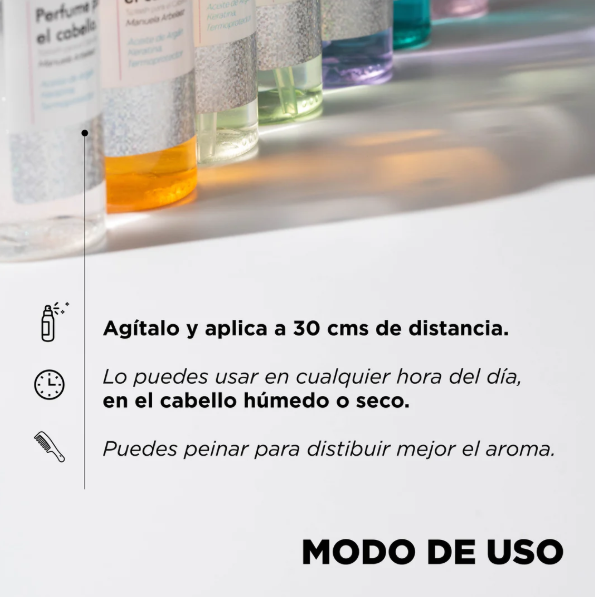 Perfume Para El Cabello Con Termoprotector Click Hair 120 ml - Azul