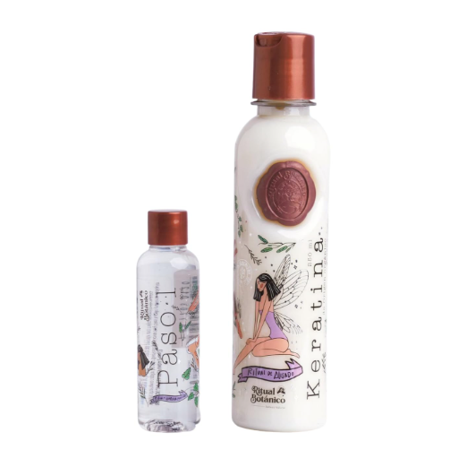Kit Keratina Evolucion Tamaño Mediano 250 ML Ritual Botanico  (2 Personas)